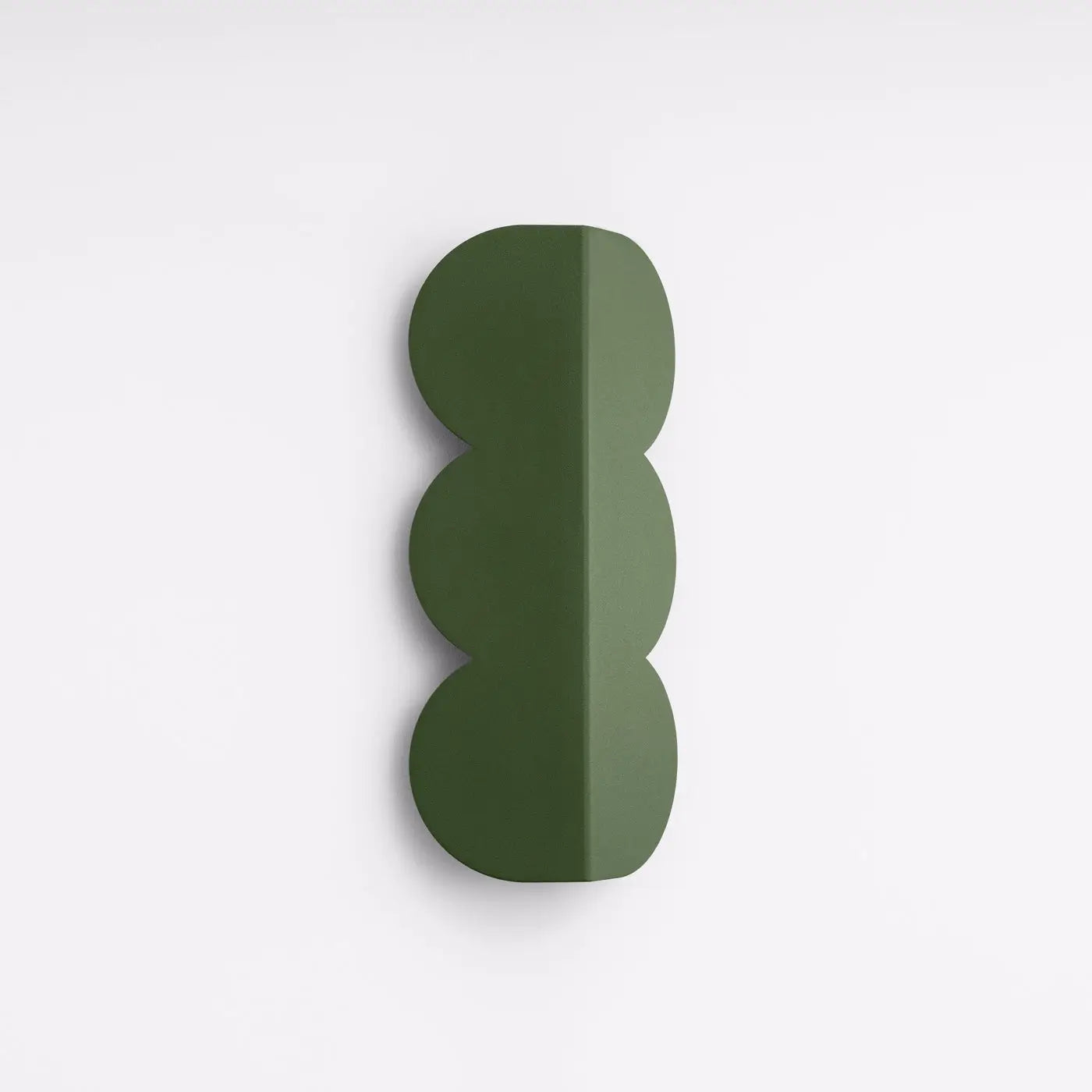 Applique murale LED vert olive en résine forme biscuit — vue 2