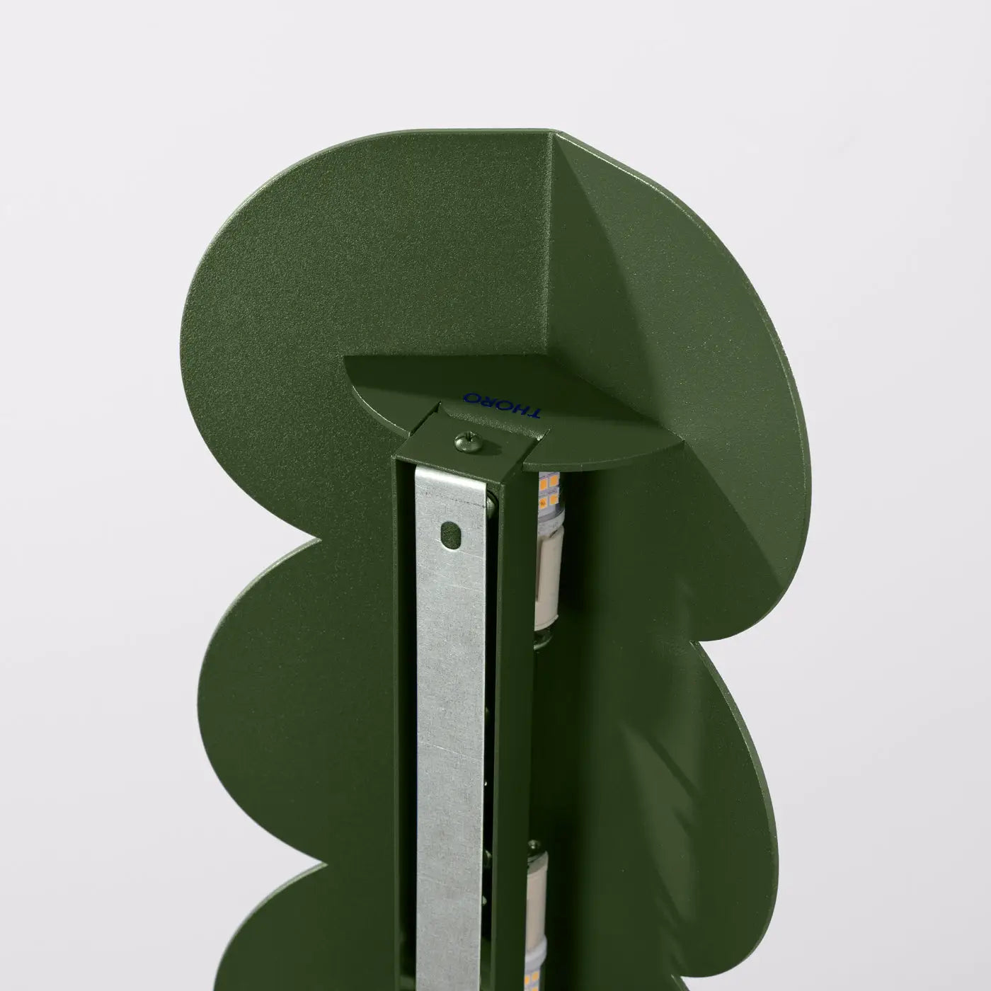 Applique murale LED vert olive en résine forme biscuit — vue 3