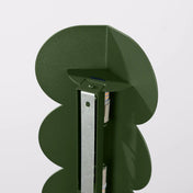 Applique murale LED vert olive en résine forme biscuit — vue 3