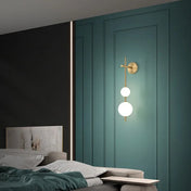 Applique murale LED verticale blanc et doré style Art Déco — vue 3