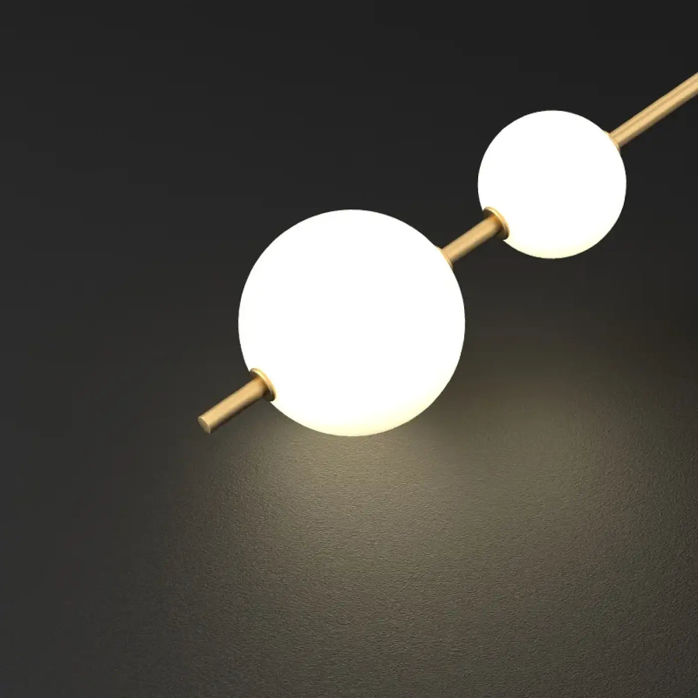Applique murale LED verticale blanc et doré style Art Déco — vue 4