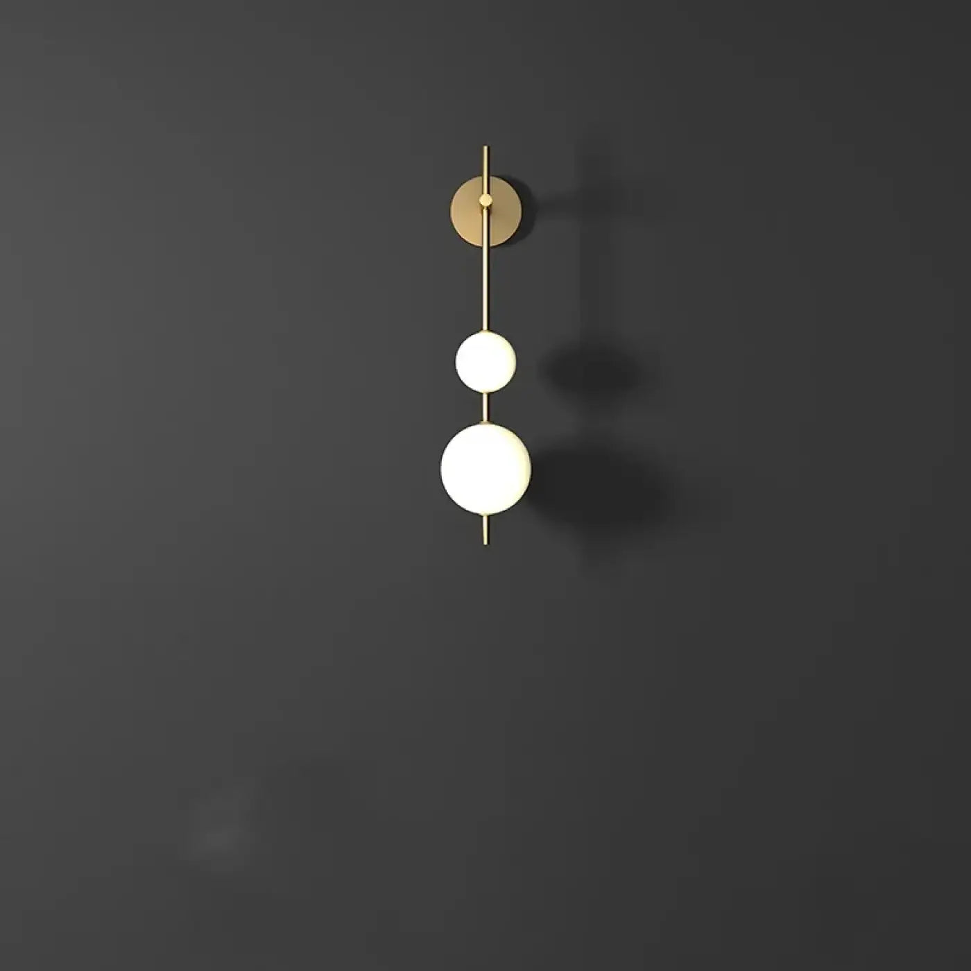 Applique murale LED verticale blanc et doré style Art Déco — vue 5