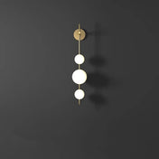 Applique murale LED verticale blanc et doré style Art Déco — vue 6