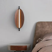 Applique murale LED verticale marron métal et acrylique — vue 5