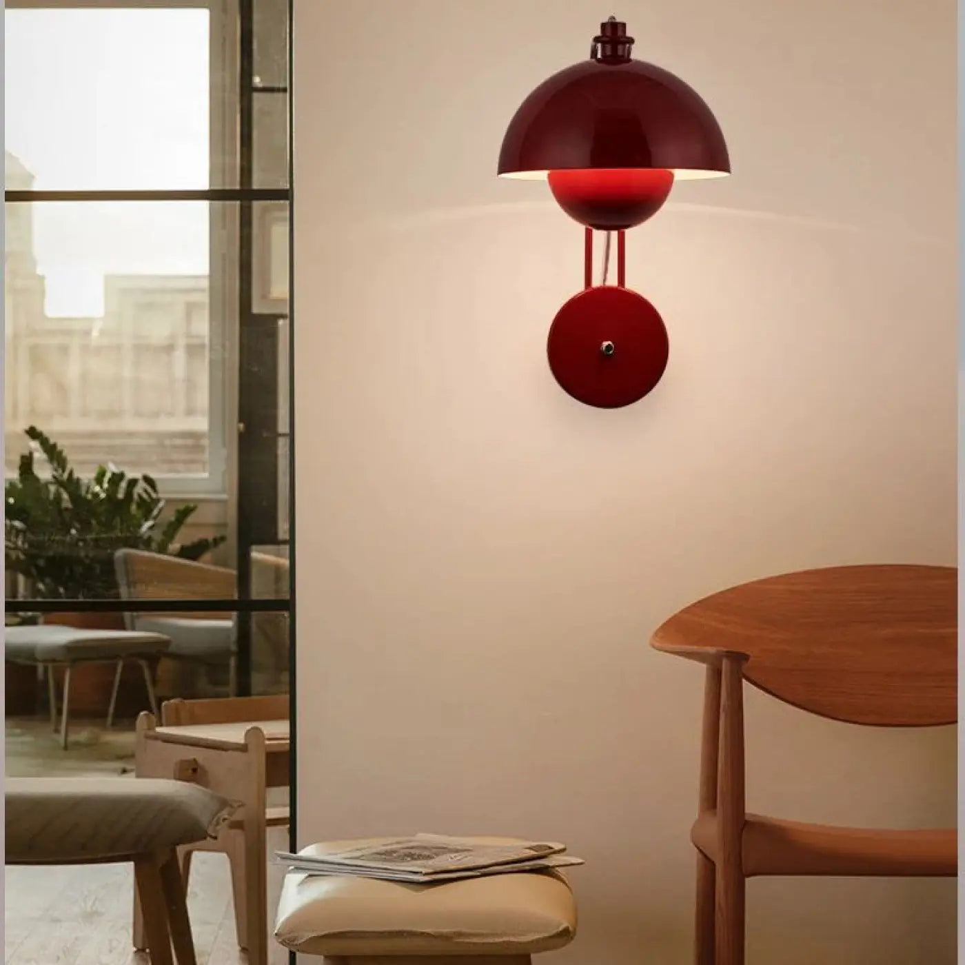 Applique murale LED vintage en métal coloré à abat-jour — vue 2