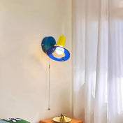 Applique murale LED vintage en métal coloré à motif damier — vue 4