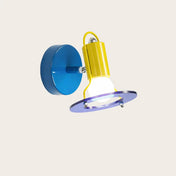 Applique murale LED vintage en métal coloré à motif damier — vue 6