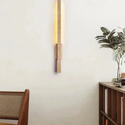 Applique murale linéaire en pierre et acrylique beige — vue 3