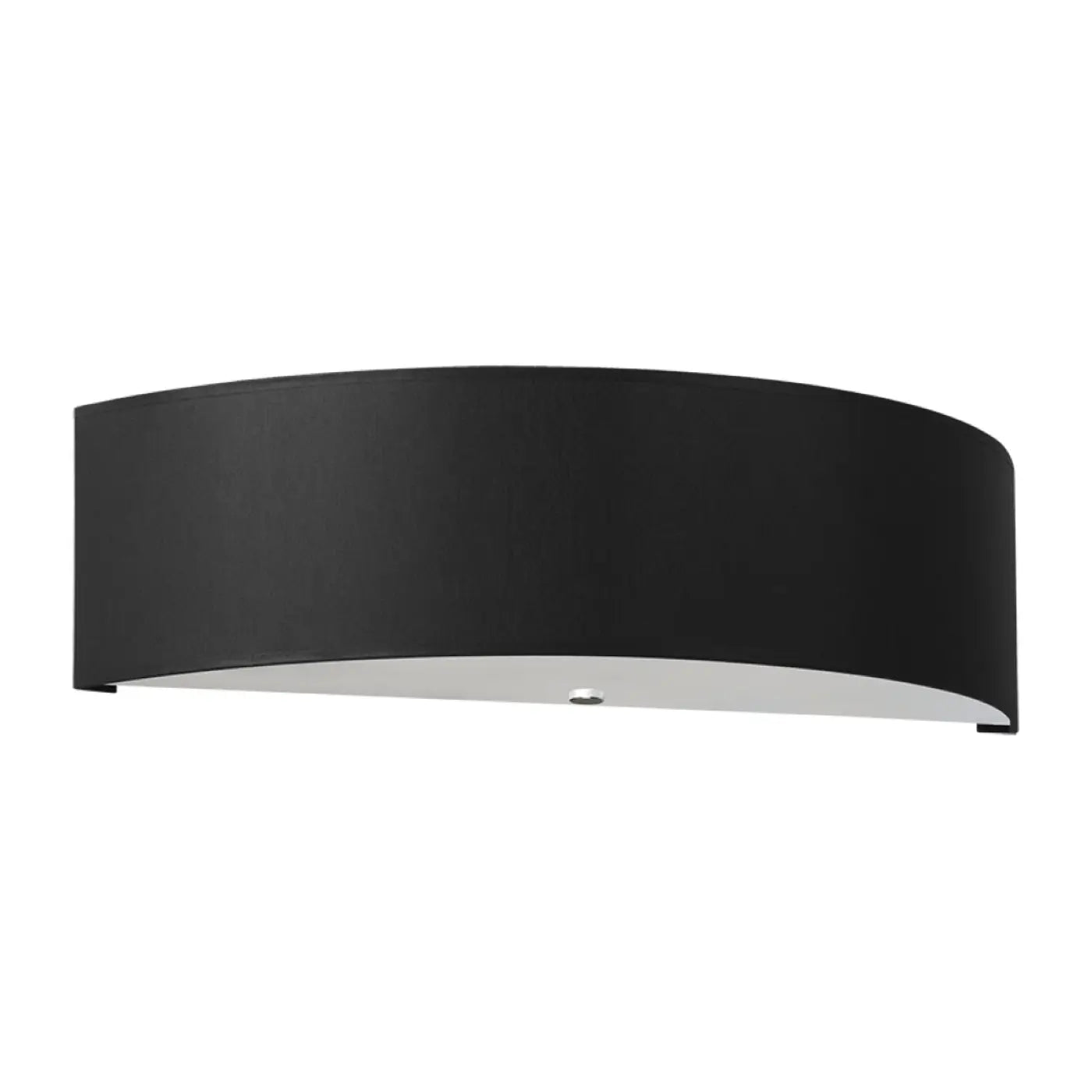 Applique murale noire 2 lumières métal et tissu vintage — vue 3