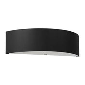Applique murale noire 2 lumières métal et tissu vintage — vue 3