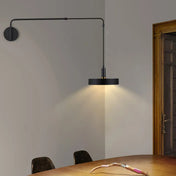 Applique murale noire en métal à bras orientable — vue 1