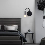 Applique murale noire en métal style scandinave LED G9 — vue 2