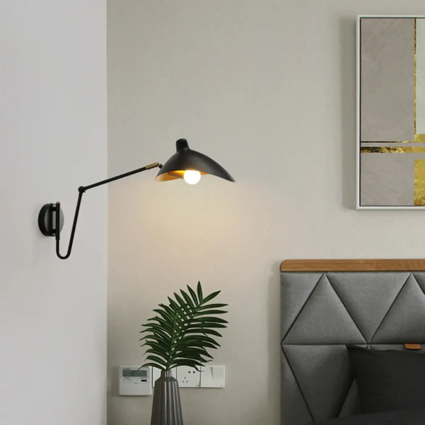 Applique murale noire et dorée scandinave — vue 2