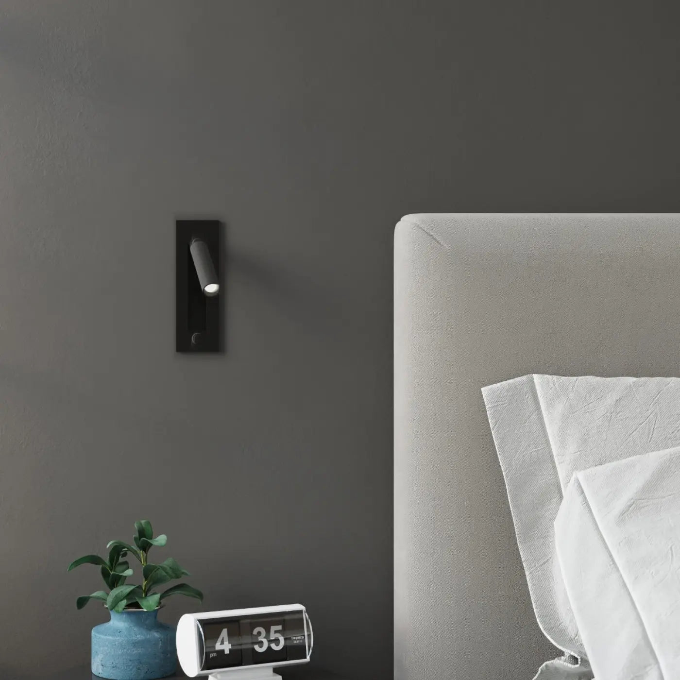 Applique murale noire LED spot orientable en acier — vue 8