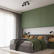 Applique murale noire LED spot orientable industriel — vue 12
