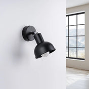 Applique murale noire LED spot orientable industriel — vue 2