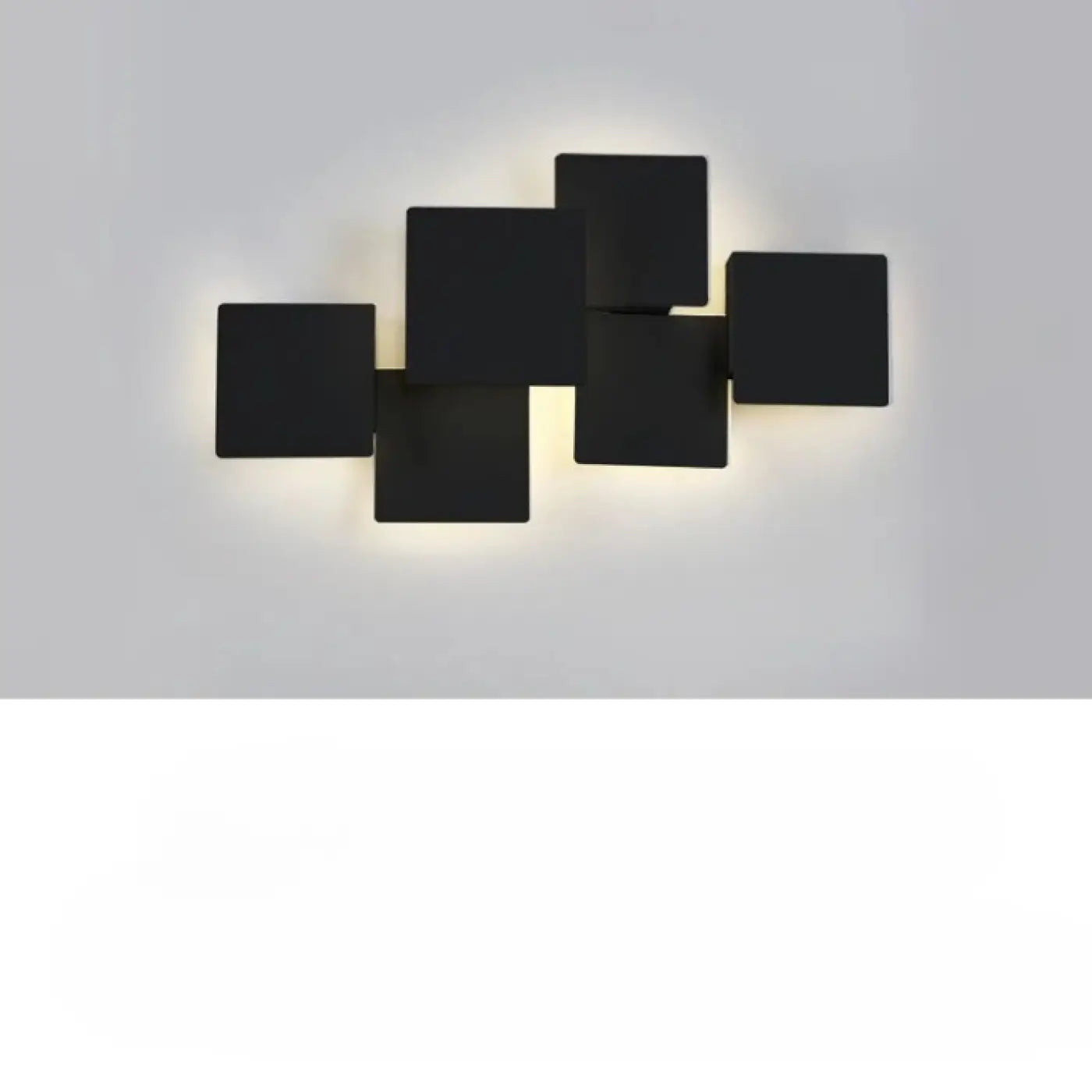 Applique murale rectangulaire en aluminium noir ou blanc — vue 6