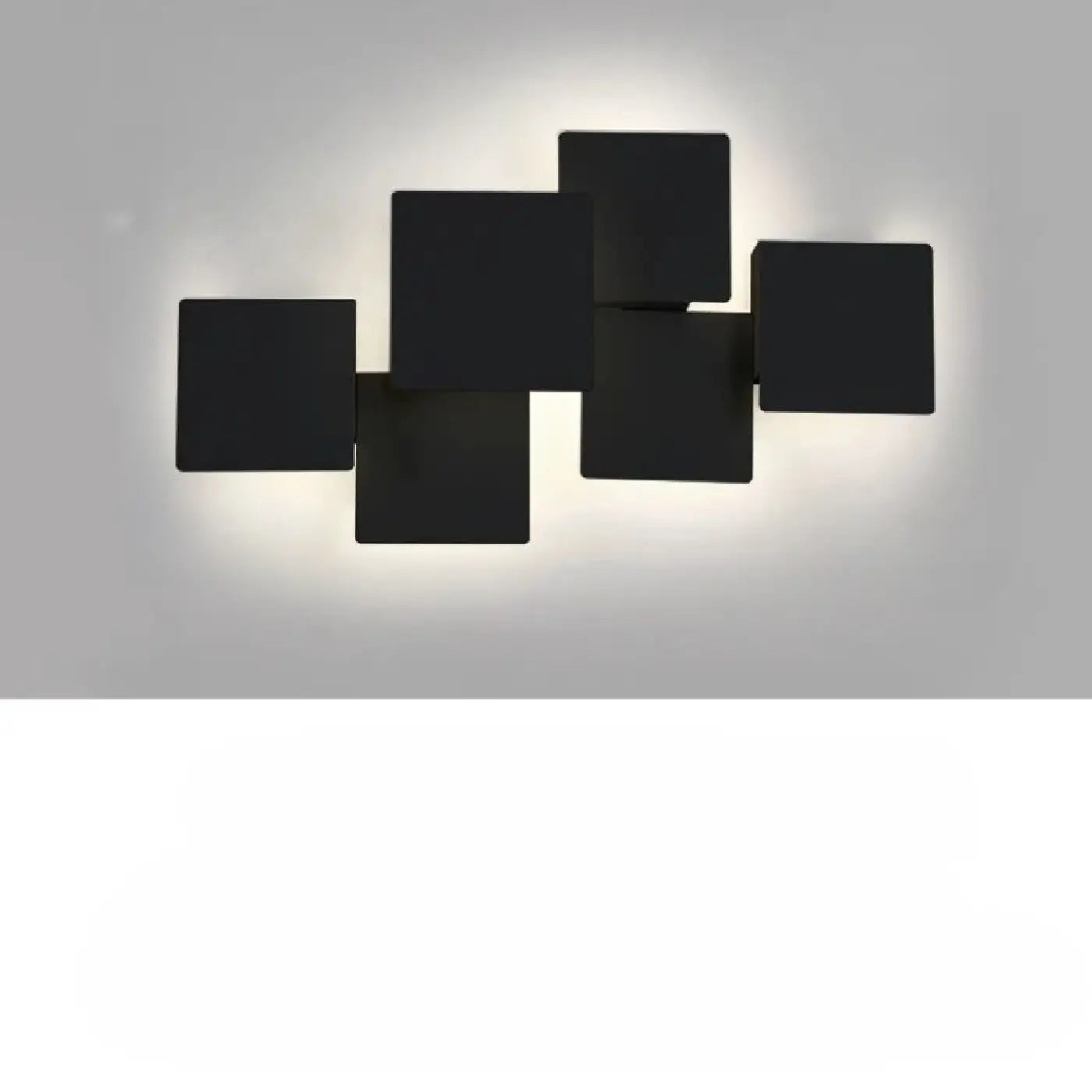 Applique murale rectangulaire en aluminium noir ou blanc — vue 7