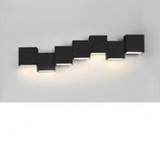 Applique murale rectangulaire en aluminium noir ou blanc — vue 8