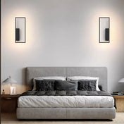 Applique murale rectangulaire noire et dorée simple ou double — vue 2
