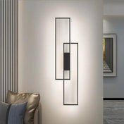 Applique murale rectangulaire noire et dorée simple ou double — vue 9