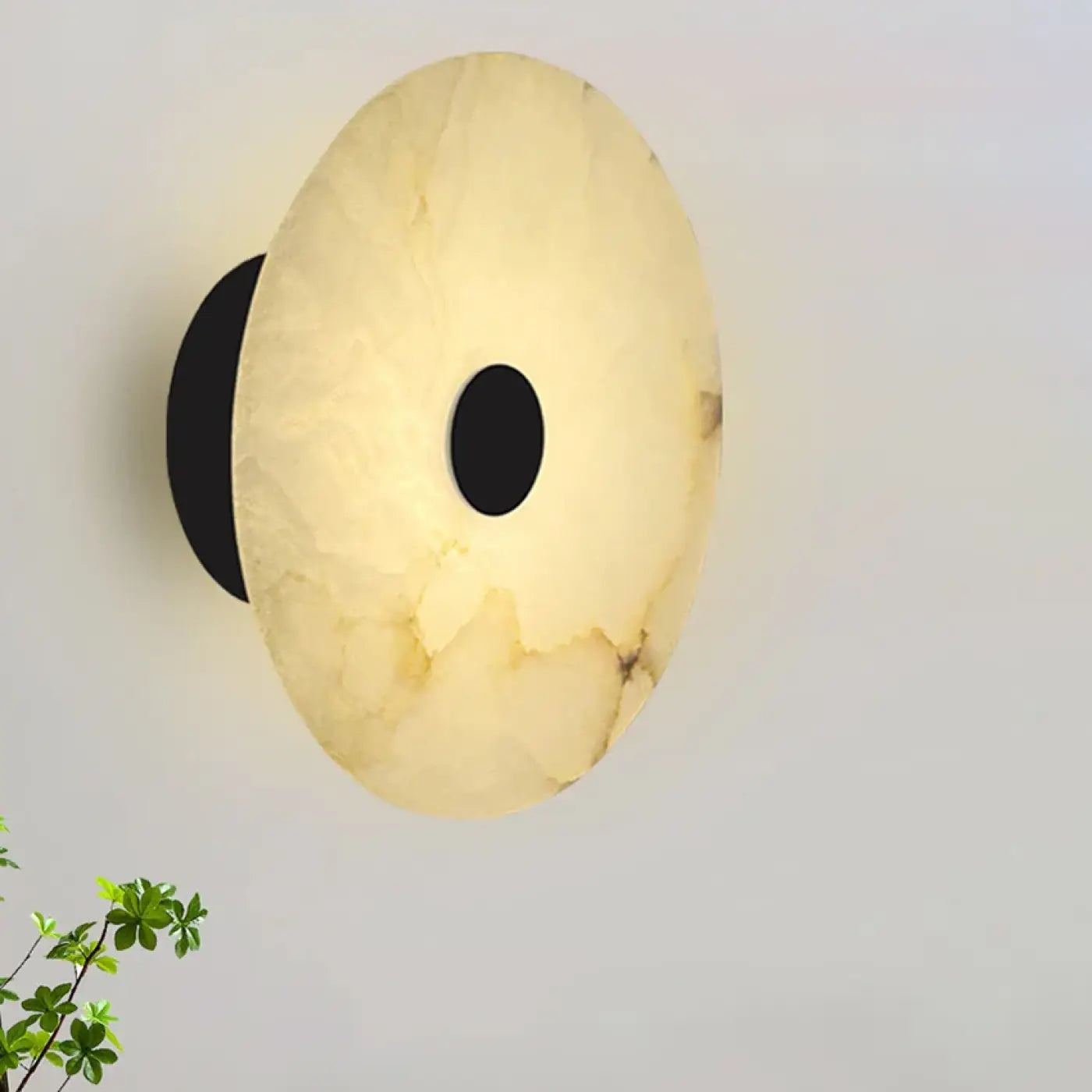Applique murale ronde en acrylique blanc cassé à 4 modes — vue 4