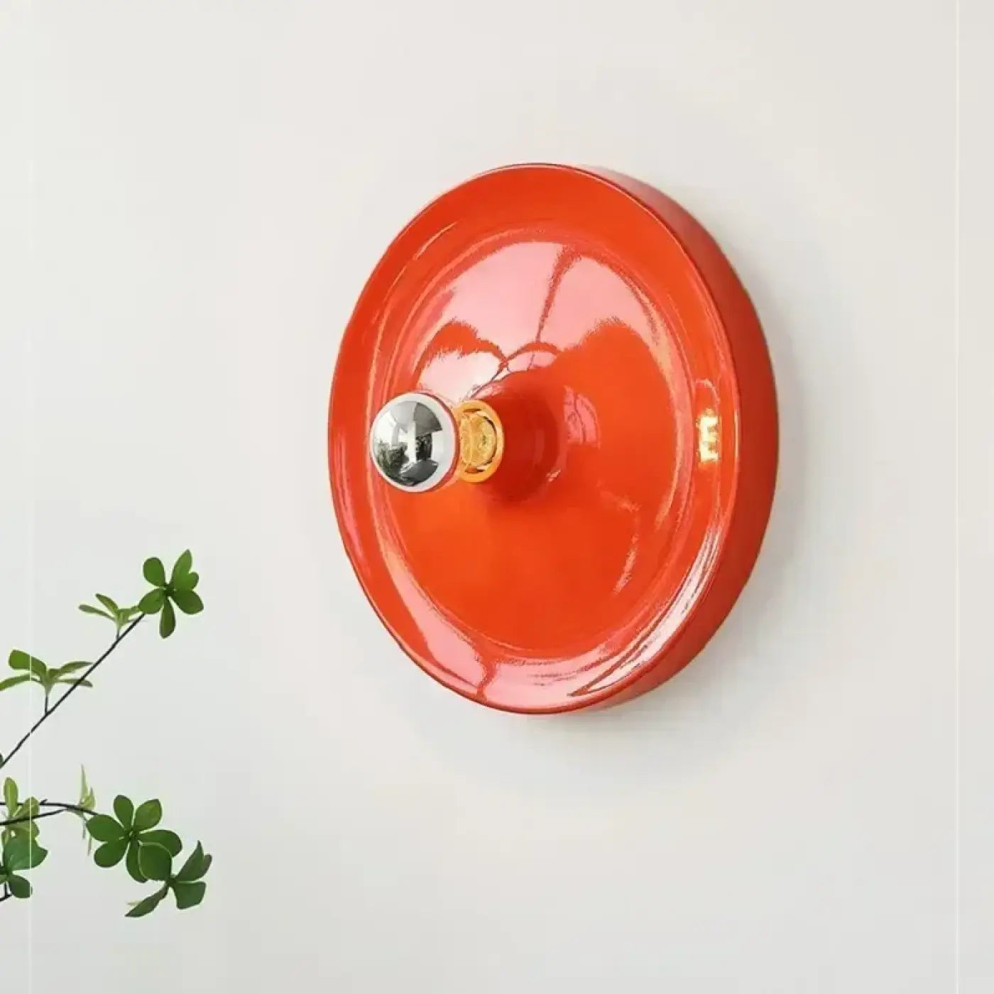 Applique murale ronde en aluminium coloré deux tailles — vue 2