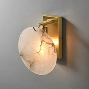 Applique murale ronde en marbre blanc LED G9 moderne — vue 2