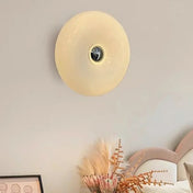 Applique murale ronde en verre blanc style Art déco — vue 1