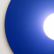 Applique murale ronde outremer en métal et verre — vue 6