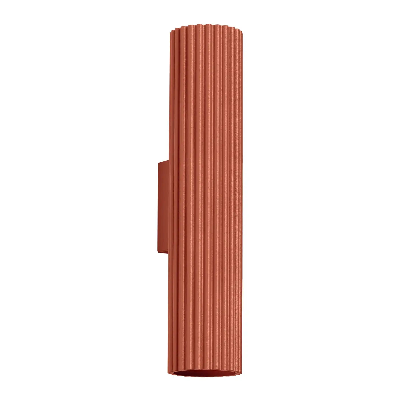 Applique murale rouge ocre cannelée LED double faisceau — vue 6