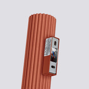 Applique murale rouge ocre cannelée LED — vue 5