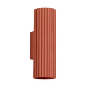 Applique murale rouge ocre cannelée LED — vue 6