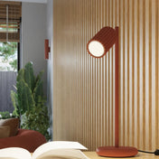Applique murale rouge ocre cannelée LED — vue 9