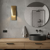 Brass designer wall sconce | EVI