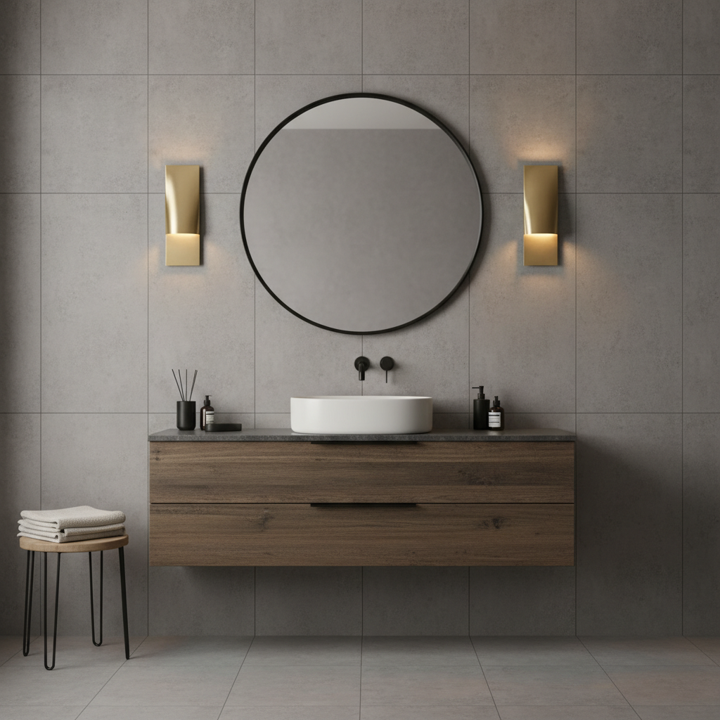 Brass designer wall sconce | EVI