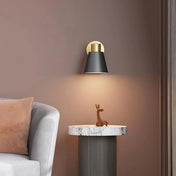 Applique murale scandinave en aluminium or et noir — vue 4