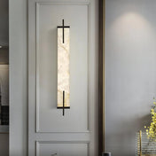 Applique murale scandinave en marbre blanc et aluminium — vue 9