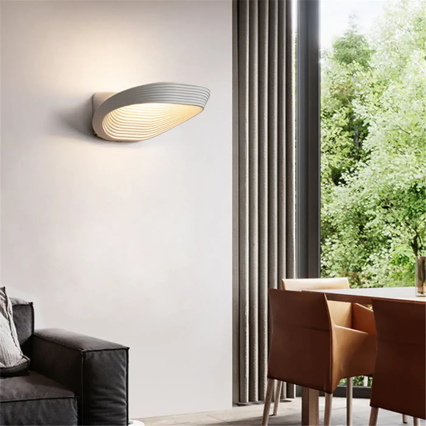 Applique murale scandinave en métal noir ou blanc — vue 3