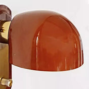 Applique murale scandinave orange en métal et verre E27 — vue 5