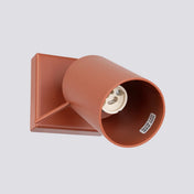Applique murale spot GU10 métal rouge ocre minimaliste — vue 3