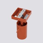 Applique murale spot GU10 métal rouge ocre minimaliste — vue 4