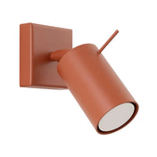 Applique murale spot GU10 métal rouge ocre minimaliste — vue 6