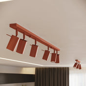 Applique murale spot GU10 métal rouge ocre minimaliste — vue 9