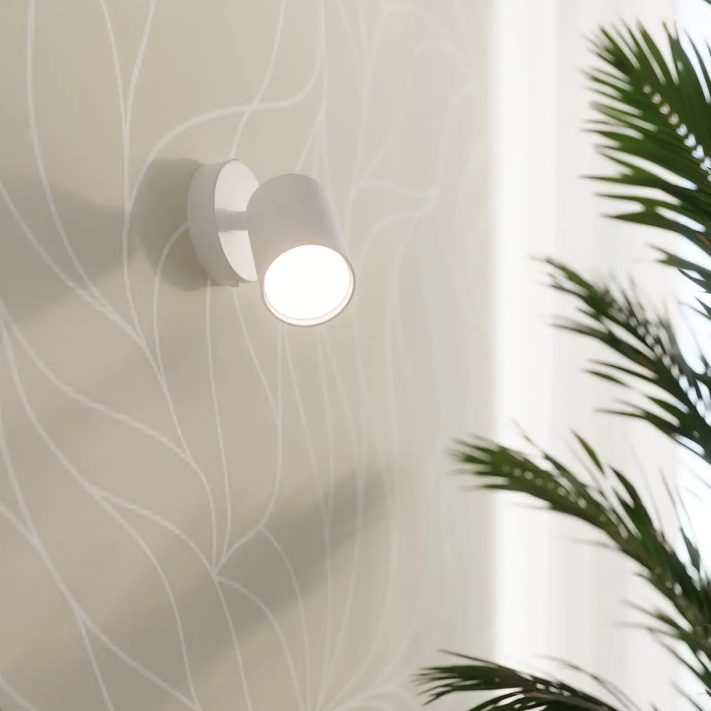 Applique murale spot orientable blanche minimaliste GU10 — vue 7