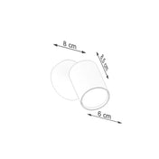 Applique murale spot orientable blanche minimaliste GU10 — vue 8