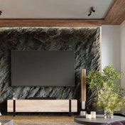 Applique murale spot orientable en bois et métal noir — vue 6