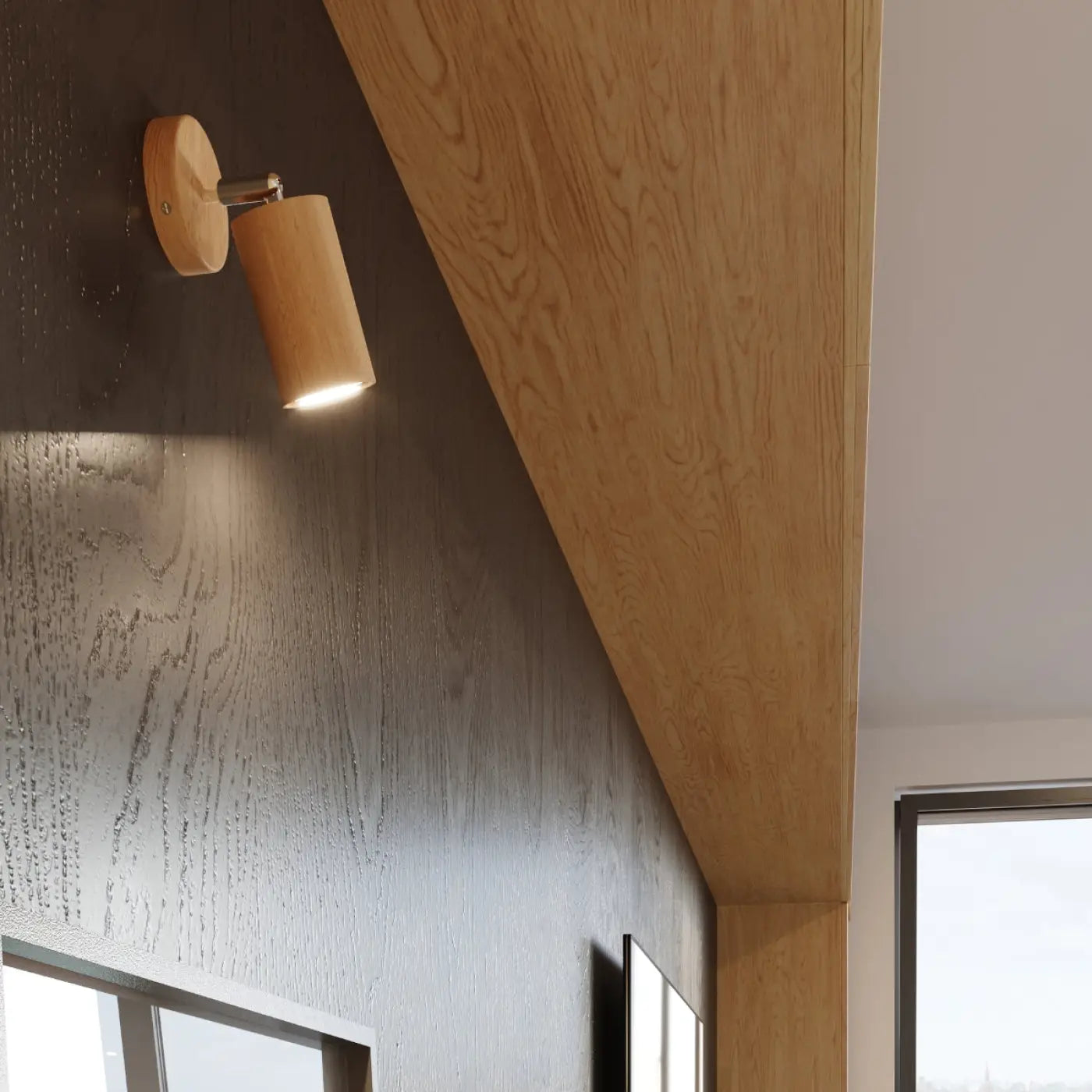 Applique murale spot orientable en bois scandinave — vue 4