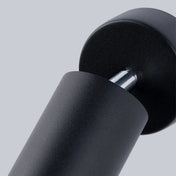 Applique murale spot orientable noire et chrome minimaliste — vue 3