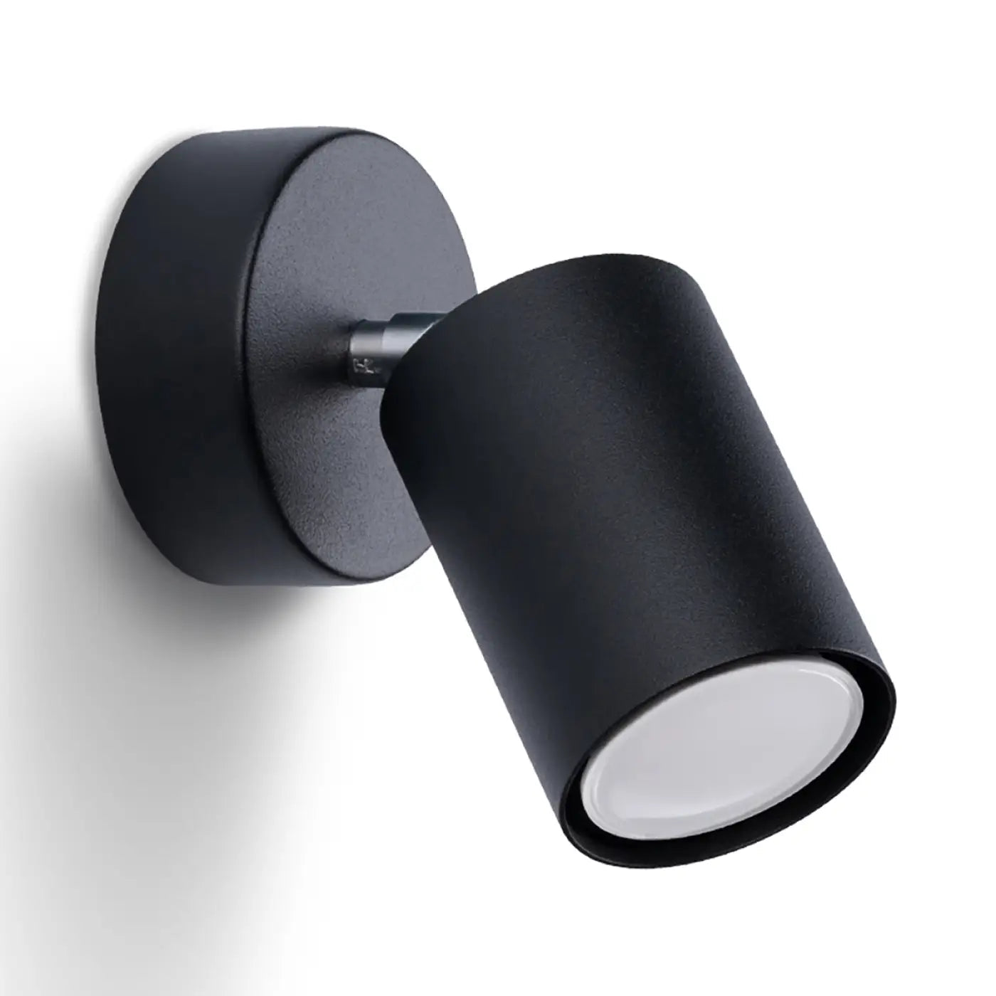 Applique murale spot orientable noire et chrome minimaliste — vue 4